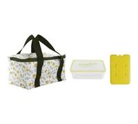 Cook Concept - Lunch Box KA0228 Sac fraîcheur 26L ergonomique, compartiments pratiques jaune et vert