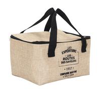 Lunch Bag Fraicheur Isotherme ""Effet Jute"" 16cm Beige