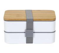 AltoBuy Lunch Box 10L à Double Niveaux en Plastique avec Couvert et Bande élastique