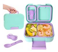 Lunch Box, 720 ml Lunch Box Umami, Boite Repas Compartiment, Vert glacé | Boite Lunchbox Enfant Adulte Boite à Bento, Sans BPA, pour Micro-onde Lave-vaisselle, École Pique-Nique Travai