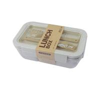 Lunch box 850ml bento repas bureau hermétique sans BPA micro-ondes congélateur couverts intégrés cuillère baguettes compacte étanche légère saine boîte alimentaire étudiant travail enfants