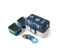 Lunch box à compartiments pour enfant Tresor 800ml bleu Wolf Monbento