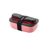 LUNCH BOX AVEC COUVERTS DE VOYAGE 'STORE&GO' "ON THE GO" Bright Red