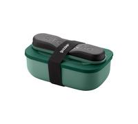 LUNCH BOX AVEC COUVERTS DE VOYAGE 'STORE&GO' "ON THE GO" British racing green