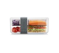 Lunch box Bistro Compartimentée avec Couverts Gris