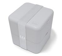 Lunch box 2 compartiments Square 1,7L Made in France Gris Coton Monbento