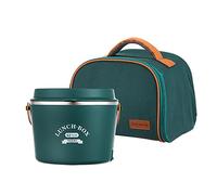 Lunch Box Chauffante, 1.2L Portable Lunch Box Chauffante Electrique et Sac de Transport de Haute Qualité 220V 12V/24V 48W pour Bureau Travail Voiture Camion,Office