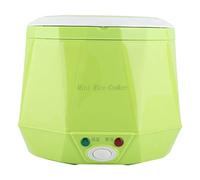 Lunch Box Chauffante Électrique 24v pour Camion 1,6 L Cuiseurs à Riz Boîte Repas Pour Chauffeurs Voyage Pique-Nique, 140W(Green)