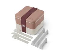 Lunch box compartimentée 1l rose