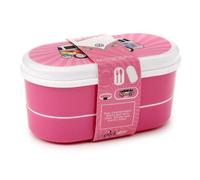 Lunch box compartimentée - Van Bus Combi VW T1 Summer Love Puckator Bento Rose 8,5x17x8,5 cm
