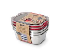 Lunch box en inox micro-ondable -set de 3 x 900ml
