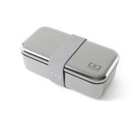 Lunch box en métal micro-ondable Sense Gris Coton 700ml Monbento