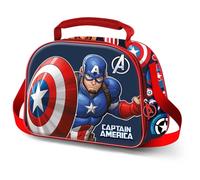 Lunch box enfant Karactermania Marvel Captain America Patriot 3D Rouge 20x25,5x10 cm