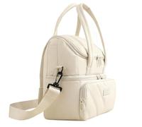 Lunch Box, Insulated Food Container for Work, Leakproof Double Layer Portable Design with Easy Carry, Thermal Keep Feature, Storage Tool, Meal Prep Accessory for Camping Picnic 9.45x7.28x10.63 Inches