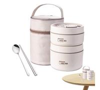 Lunch Box Isolée - Conteneur alimentaire avec compartiment isotherme | Bnto Lorzon Box avec sac à déjeuner et ustensiles