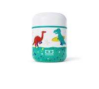 monbento - Lunch Box Isotherme Enfant MB Capsule bleu Dino - Boite Isotherme pour Repas Chaud/Froid jusqu'à 5h - Bento Lunch Box Enfant Idéal pour Compote/Fruits/Plats Chauds - Motif Dinosaures