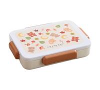 Lunch Box Kids, Snackle Case Container, 5 Compartments Leakproof Meal Storage Organizer, Safe Material Tableware Set, Portable Lunch for Travel, Picnic, Beach, Outing, School, 9.84x7.48x1.97 Inches