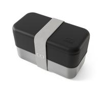 Lunch box métal 2 étages 1,2l noir