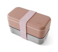 Lunch box métal 2 étages 1,2l rose