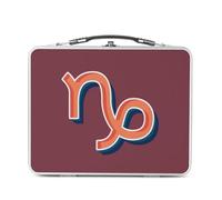 Lunch Box Métal Argenté pour Sandwich et Snack - Capricorne Signe astrologie Zodiaque Astres Métaphore Symbole Figure Allegorie - Boîte à Goûter Aluminium Gamelle Rigide Style Rétro Imprimée en France