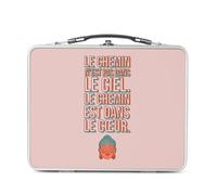 Lunch Box Métal Argenté pour Sandwich et Snack - Le Chemin N'est Pas Dans Le Ciel Méditation Spiritualité Sagesse Buddha Inspiration - Boîte à Goûter Aluminium Gamelle Rigide Style Rétro Imprimée en