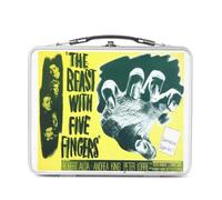 Lunch Box Métal Argenté pour Sandwich et Snack - The Beast With Five Fingers Rétro Poster Cinéma Vintage Vieille Affiche Anglaise de Film - Boîte à Goûter Aluminium Gamelle Rigide Style Rétro