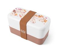 Lunch box rectangulaire 2x500ml floral