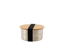 Lunch box ronde en inox 600 ml et couvercle en bambou Point Virgule