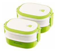 Rosenstein & Söhne 2 lunch box 700 ml à 2 étages avec poignée de transport - Sans BPA