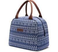 LUNCH BOX Sac Repas Isotherme, Lokass, bleu-blanc, nylon