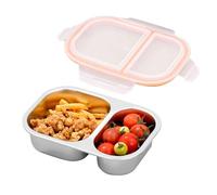 Lunch Box - Stainless Steel Leak Proof Compartment Bin for Organized Food, 800ml Food Storage Containers with Tight Seal, Meal Solution for Home School Picnic Outdoor Family Work Travel Daily Camping