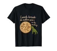 Lunch Break Horloge fossile Dinosaure 66 Millions d'années T-Shirt