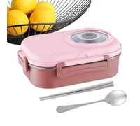 Lunch Container - Stainless Steel 3 Compartment Box, Leakproof Reusable Food Storage, Sturdy Portable Meal Prep Box, Eco-Friendly Sturdy Design for Kids Adults Office School College Fitness Cam