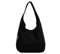 Lunch Enfants Isotherme 2 Compartiments capacité sac à bandoulière femmes sport sac en toile Voyageur Sans Bagage Jean (Black, One Size)