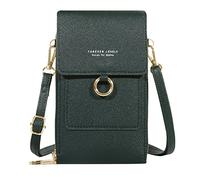 Lunch Isotherme Stylé femmes sac à bandoulière décontracté sac à bandoulière à bandoulière réglable avec fenêtre de téléphone portable visuel Embrayages De Fête Pour Femmes Indiennes (C, One Size)