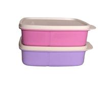 Lunch It Lot de 2 boîtes repas carrées divisées