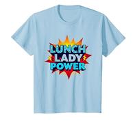Lunch Lady Power : Pop Art rétro pour Les héros de la gastronomie T-Shirt, Enfant, Bleu Céleste, 10 Ans
