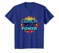 Lunch Lady Power : Pop Art rétro pour Les héros de la gastronomie T-Shirt, Enfant, Bleu Royal, 3 Ans