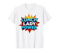Lunch Lady Power : Pop Art rétro pour Les héros de la Restauration T-Shirt, Homme, Blanc, S