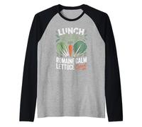 Lunch Lady Romaine Calme Laitue Carotte Sur Funny Colleague Manche Raglan