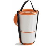 Lunch Pot black+blum orange G