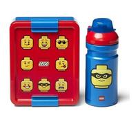 lunch set Iconic junior 17 x 13,5 cm pp rouge/bleu 2-pièces