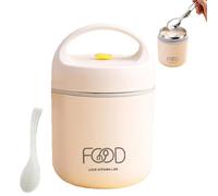 Lunch Thermal Empilable,Conteneurs Thermiques Empilables | Pot de nourriture pour isolé sous vide en acier inoxydable à double paroi à 2 niveaux,Rangement réutilisable en acier inoxydable pour déjeune