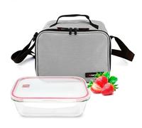 LUNCHBAG GOGLASS GRIS (CONT. VERRE 840ML)