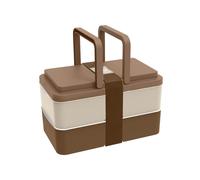 Lunchbox avec poignées - marron