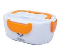Lunchbox électrique adler ad 4474 orange, boite à repas chauffante 1,1 litre + cuillère G