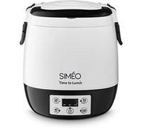Simeo Lunch box électrique programmable 1,5 L 300 W blanc et noir