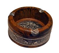 LUNCHS Arrondi Cendrier Style Rétro Fond Lisse, Ne Glisse Pas Facilement Convient Aux Bars Hôtels Cafés Internet(Model 6)