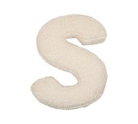 LUNCHS Coussin Lettre, Coussin Initiale, Coussin Lettre, Coussin Lettre Alphabet Anglais A à Z pour canapé, Chambre à Coucher, Salon, décoration (S)