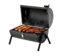 LUND BBQ Compact: Gril à Charbon Portable Noir, 2 Grilles, Couvercle